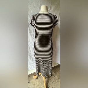 Strip bodycon dress